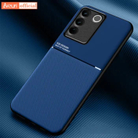 Magnetic Leather Phone Case For Vivo V27E V27 Pro 5G Luxury Silicone Full Camera Protection Cover Case For Vivo S16 Pro S16E