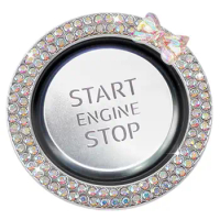 Car Engine Start Stop Decoration Ring Push Start Button Ignition Ring Car Ignition Button Decoration Ring Start Engine Ring