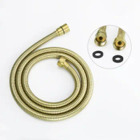 1.5m 59 inch Brushed gold Top quality shower hose,SUS304 stainless steel Shower tube Suitable for shower head Bidet spray part
