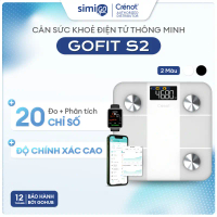 Cân điện tử sức khỏe thông minh Crenot Gofit S2 cân đo 20 chỉ số cơ thể phân tích lượng mỡ cân y tế