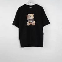 Kaos ADLV TEDDY TSHIRT BOY DONUT CHOCOLATE BLACK TSHIRT 100% ORIGINAL Size 1