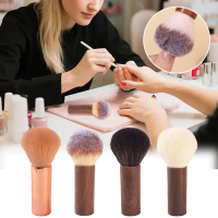 Wood Nail Dust Brush Face Powder Blush Brush Multi Makeup Purpose Tool W7V7