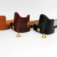 Leather Camera Bottom Case Cover Half Body Set Bag For Canon 5D4 5D3 5DS 5DSR 5DIV 5DIII Camera With Battery Opening