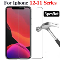 3pcs Tempered Glass Film for Iphone 12 Pro Max 11 12pro 11pro ScreenProtector Accessories Protection for Iphone11 Iphone12