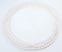 A343 160 Coreless Pearl Chain 8–9 mm, Freshwater Pearls with an Elegant and Classic Design for Every