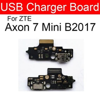 Microphone inner &amp; USB Charging Board Flex For ZTE Axon 7 Mini B2017 Charger Port Usb Connector Jack Dock Repair