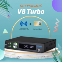 GTMEDIA V8 Turbo Satellite Receiver DVB-S/S2/S2X+T/T2/C,Support TDT HD Signal,M3U/CCAM,CA Card Slot,VCM/ACM,HEVC10bit TV Box