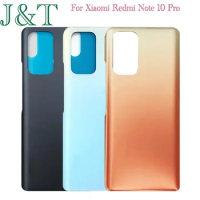 For Xiaomi Redmi Note 10 Pro Battery Back Cover Rear Door Glass Panel For Redmi Note 10 Pro Battery Housing Case Adhesive Replac