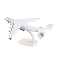 Model pesawat an225 skala 1:400, aloi, 20 cm (8 inci), dihias dengan warna tentera Ukraine, model tr