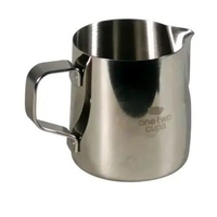 One Two Cups Milk Jug 350ml 200ml 600ml Stainless Steel Latte Art Gelas Susu Kopi Espresso Frother F
