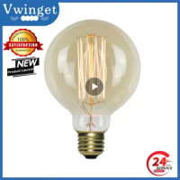 Edison Bulb E27 40W 60W 80W 220V C35 ST64 T45 BT53 A60 G80 G95 G125 Filament Incandescent Light Ampoule Vintage Lamp For Decor
