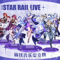 Honkai: Star Rail Concert Stand Figure Anime Robin Kafka Yanqing Desktop Standing Dadge Plate Toy
