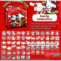 STIKER 60pcs CAMPUR KUROMI MY MELODY CINNAMOROLL STICKER LUCU PVC KURUMI CINNAMONROLL MOMO CUTE IMUT