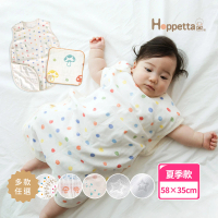 Hoppetta 日本夏季防踢被+蘑菇手帕組 0-3歲 嬰童防踢被體驗-多款任選(momo限定--輕薄涼感柔軟舒適透氣)