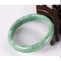 Natural Green Jade Jadeite Bangle Vintage Jewelry Original Certified Luxury Bracelet For Women Free Shipping Mother's Day Gift
