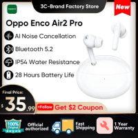 Original Oppo Enco Air2 Pro Air 2 Pro TWS Wireless Bluetooth Headphones ANC True Wireless Earbuds IP54 for OPPO RENO 8/Find X5