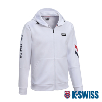 K-SWISS  Active Jacket連帽運動外套-男-白