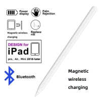 Stylus Pen with Bluetooth Magnetic Suction Palm Rejection Tilt Touch Wireless Charge for Apple iPad Pro 1 2 3 Air 4 5 Mini 6