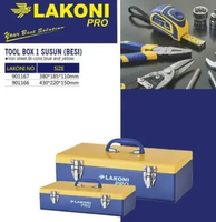 Tool box 1 susun ( Besi ) Lakoni Pro - 430x220x150mm