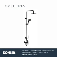 Kohler Taut Shower Column Black K-73194T-4-BL / Kohler Shower