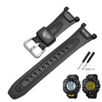 Suitable Rubber Watch Band For Casio Prg-240 protrek Mountaineering Needle Buckle Sports Bracelet Silicone Watch Strap