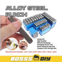 36pcs Number and Letter Set Manual Stamping Multi Imprinting (Set A-Z & 0-9)
