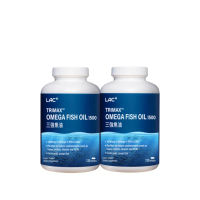 【LAC 利維喜】三強頂級魚油膠囊x2入組(共240顆/DHA/EPA/高濃度魚油/Omega-3高濃度85%)
