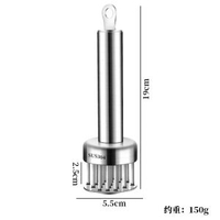 316不鏽鋼鬆肉針牛排針插扣肉燒肉扎肉器牛扒錘工具嫩肉斷筋