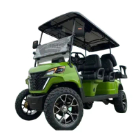 Customized Lifted CE Certificate Electric Golf Car 4 6 Seat With Utility Box And Audio System Electric Golf Cart