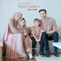 Sarimbit Exclsive Yusuf Zulaikha Almond Gamis Lebaran