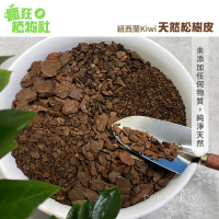 【天然介質】紐西蘭Kiwi天然松樹皮 2號大粒20-25mm(步道鋪設緩衝 防雜草 蘭花栽培 鹿角蕨栽培 瘋狂植物社)