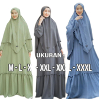 GAMIS SET HIJAB BAHAN CRINGKEL  AIRFLOW PREMIUM SYAKIRA SYAR'I SET HIJAB BUSUI RESLETING DEPAN BAJU 