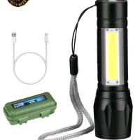 Senter mini ZOOM XPE LED USB Recharger Zoom Swat Police