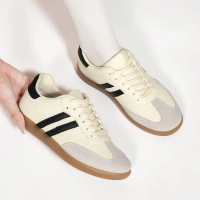 Kasut Kasual Pasangan, Corolla Samba, Sneakers Kasual Wanita, Dua Warna, Menyerap Kejutan, Antibakte