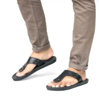 RYUGA JIPAT - Sandal Jepit Pria Kulit Asli Kekinian