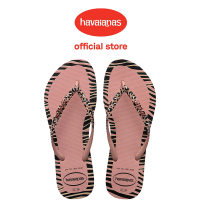 【havaianas 哈瓦仕】拖鞋 女鞋 夾腳拖 動物紋 Slim Animals Fashion 番紅花 4147966-3544W(哈瓦士)