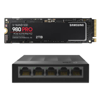 【SAMSUNG 三星】搭 5埠 交換器 ★ 980 PRO 2TB M.2 2280 PCIe 4.0 ssd固態硬碟(MZ-V8P2T0BW)