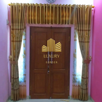 Gorden 1 set lengkap poni loster pintu tengah/horden ruang tamu terbaru 200x300cm/gordeng jendela 3
