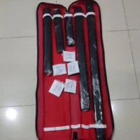 Spalk set bidai kayu isi 5 set warna hitam + mitela 5 pcs / penyangga untuk patah tangan