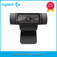 Logitech C920 Pro HD Webcam 1080P Widescreen Video Calling Recording Laptop 30fps CameraWeb Cam Auto-Focus Glass Lens Camerea