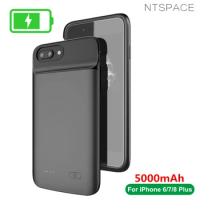 Powerbank Case For iPhone 7 8 Plus 6s Plus Battery Cases Silicone External Battery Charging Cover For iPhone 7 8 6 6s Power Case