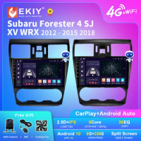 EKIY X7 Android 10 Radio For Subaru Forester 4 SJ XV WRX 2012- 2015 2018 Stereo GPS Navi Car Multimedia Player 2din Carplay DVD