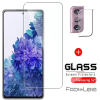 2 in 1 Tempered Glass For Samsung Galaxy S20 FE Fan Edition S20FE 5G SM-G781B 6.5'' S21 Screen Protector For Galaxy S20FE Film