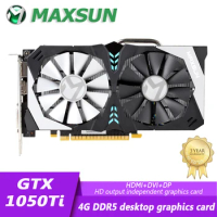 Maxsun New Nvidia GTX 1050Ti Terminator 4GB GDDR5 128-bit GPU Video Game Graphics Card for PC Computer