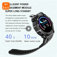 Sports Watch Super Long Standby 1.44inch Heart Rate Blood Pressure Monitor Smart Bracelet Smartwatch Color Screen Waterproof