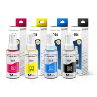 70ml Dye Ink Universal C/M/Y/BK Refill Ink for Epson T664 L110 L120 L200 L210 L375 L395 L396 L355 L365 Deskjet Inkjet Printer