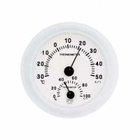 【台隆手創館】日本CRECER 家庭用溫濕度計-圓型(CR108W)