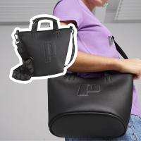 【PUMA】托特包 Sense Mini Shopper Bag 黑 可調背帶 可拆 肩背包 手提包 側背包(090361-01)