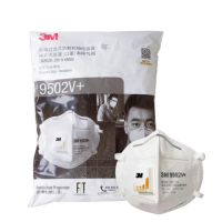 【3M】9502V+頭戴式 KN95帶閥防護口罩 X25入(環保袋裝)
