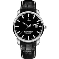 【TITONI 梅花錶】大師系列天文台認證12生肖限量機械錶-黑 禮物 送禮 推薦(83188 S-ST-577Z)